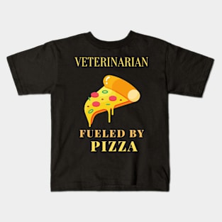 Pizza fueled veterinarian Kids T-Shirt